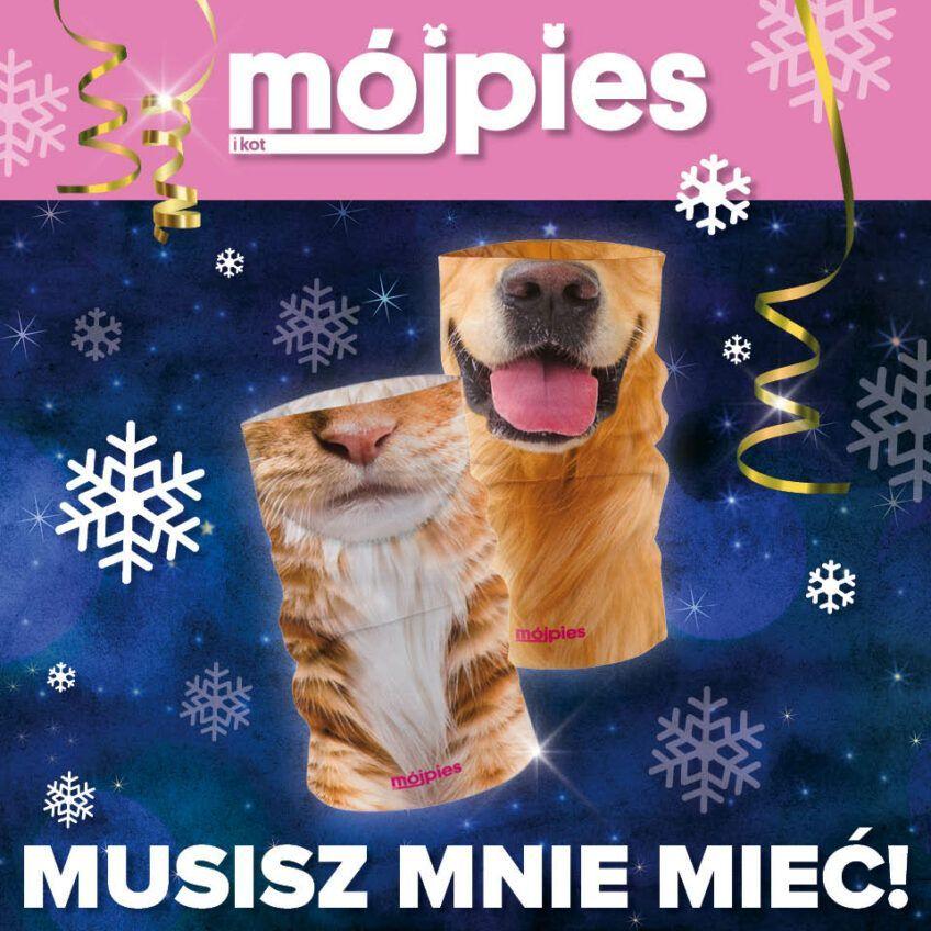 komin na szyję, mój pies i kot