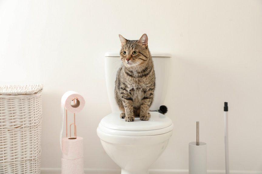 Kot w łazience nie jest częstym gościem. Trudno mu się dziwić. Po co miałby tam chodzić, skoro ma PRYWATNĄ sypialnię, PRYWATNY salon i PRYWATNĄ resztę domu.