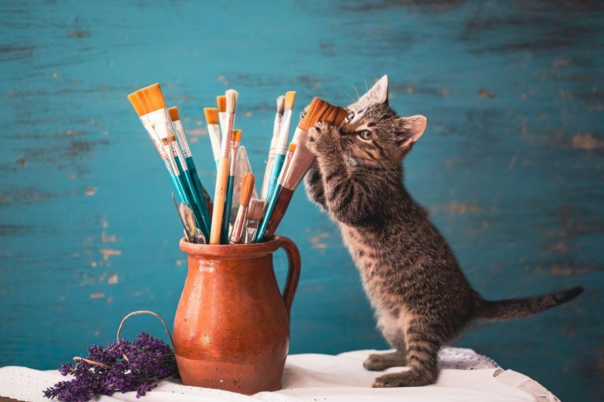 koty które inspirują malarzy