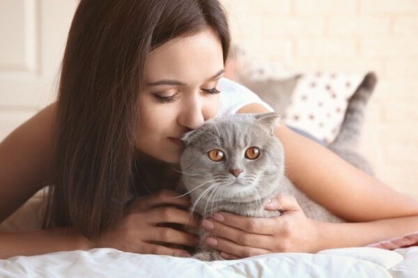 kot troszczy się o opiekuna